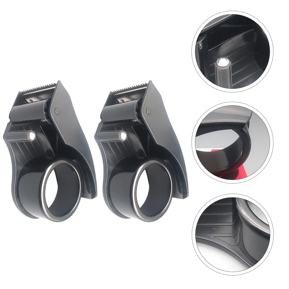 2Pcs Heavy Duty Tape Cutter Handheld Sealing Dispenser for Efficient Packaging Compact Design Easy to Carry and Store Anywhere