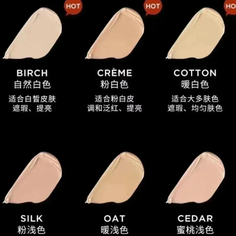 Uur/Glas Vlekkeloze Concealer Creme Katoen Berk Fleurt Acne Mark Spot Donkere Kringen Cosmetica Op