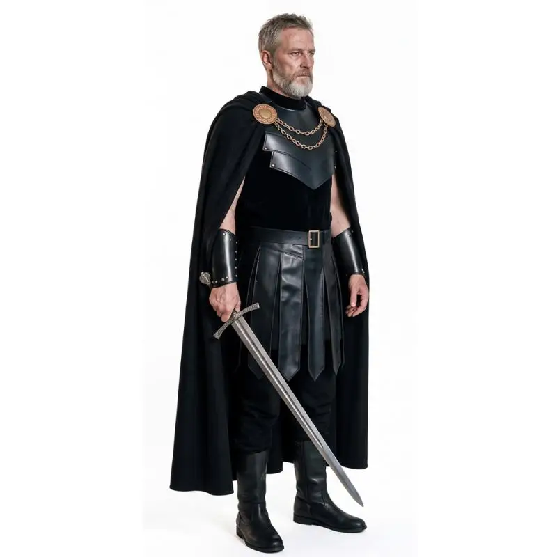 Disguise The Odyssey Agamemnon Cosplay Costume for Adult Men Uniform Cloak Set Roleplay Fantasia Outfits Halloween Carnival Suit view 3