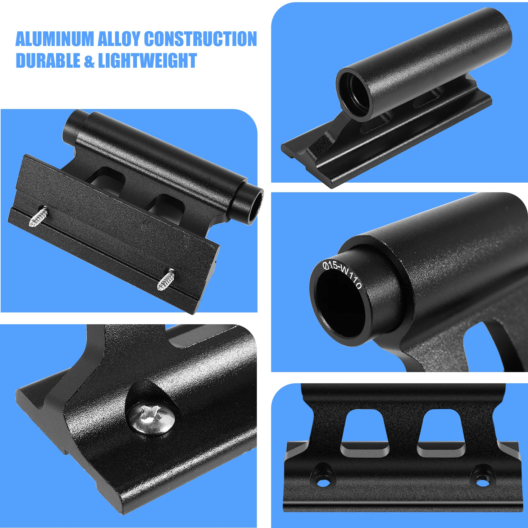 

Carefree- MTB Bike Fork Mount Quick Release Fork Mount Truck Bicycle Carrier Fixed Clip Luggage Rack with Thru Axle Black