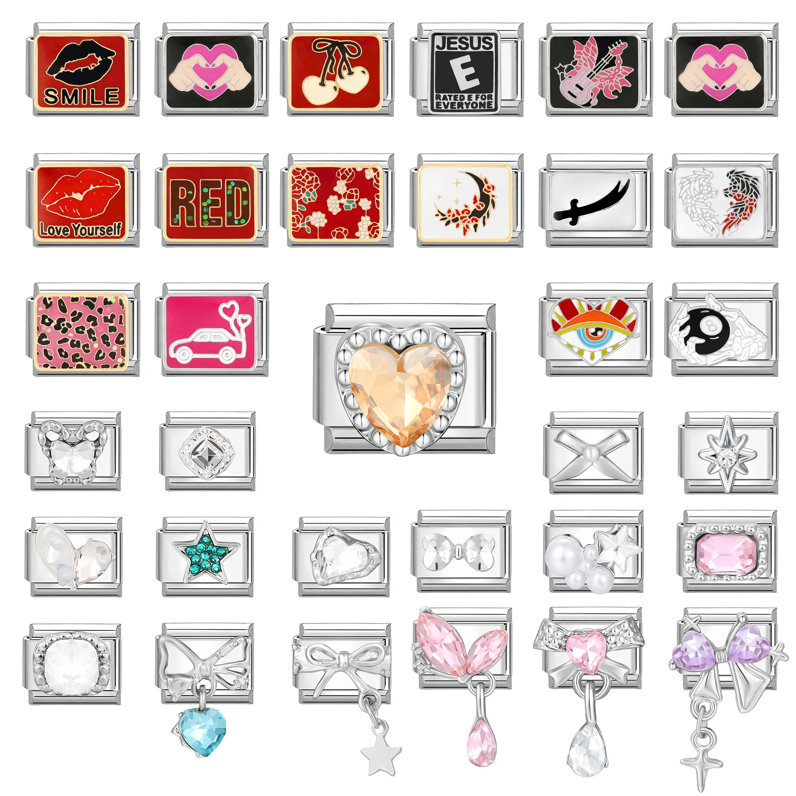 Bracelet Link Remover - Y2K Romantic Heart Eyes Star Bow