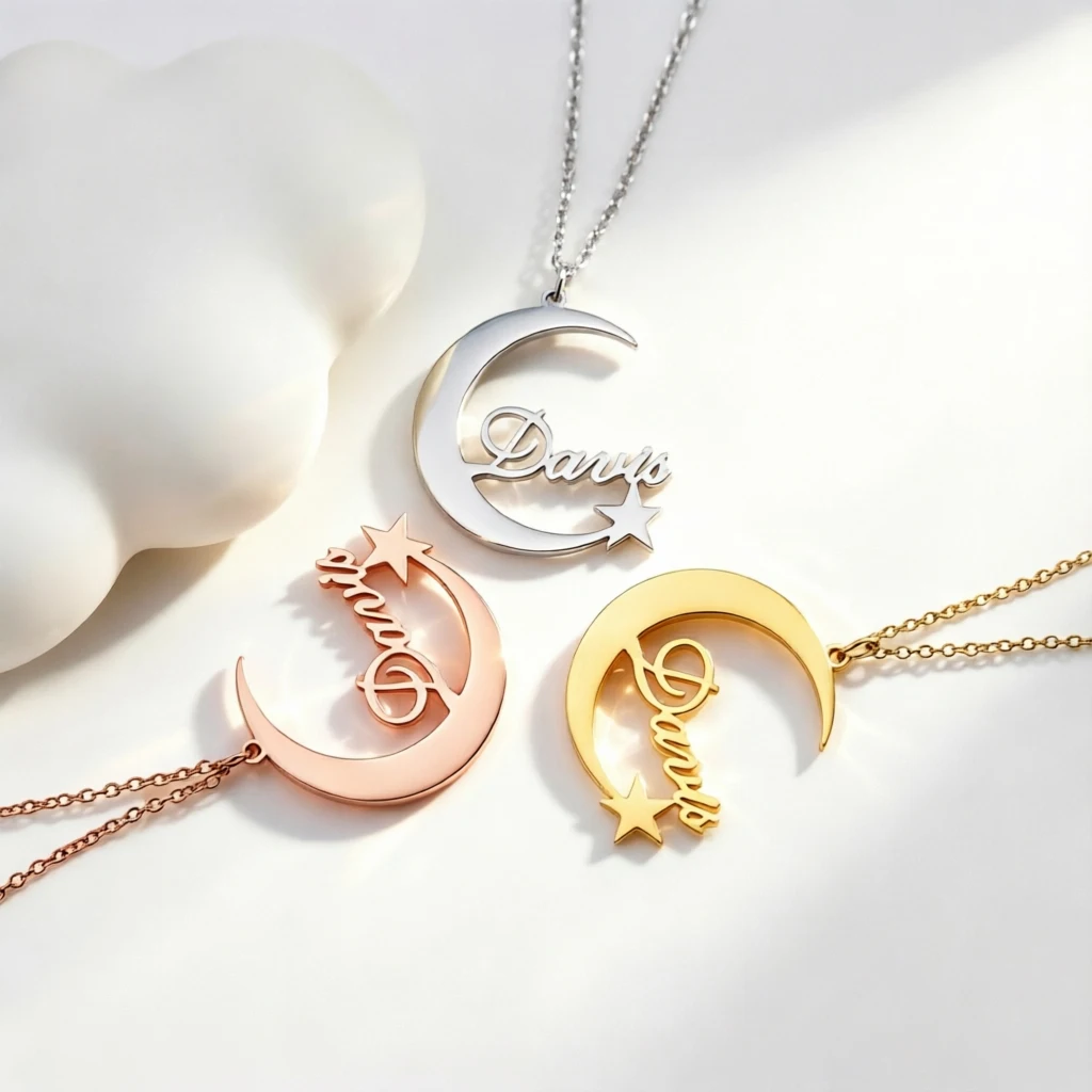 

Custom Name Necklace Personalized Creativity Family Heart Letter Stainless Steel Pendant Necklaces Jewelry Valentines Day Gifts