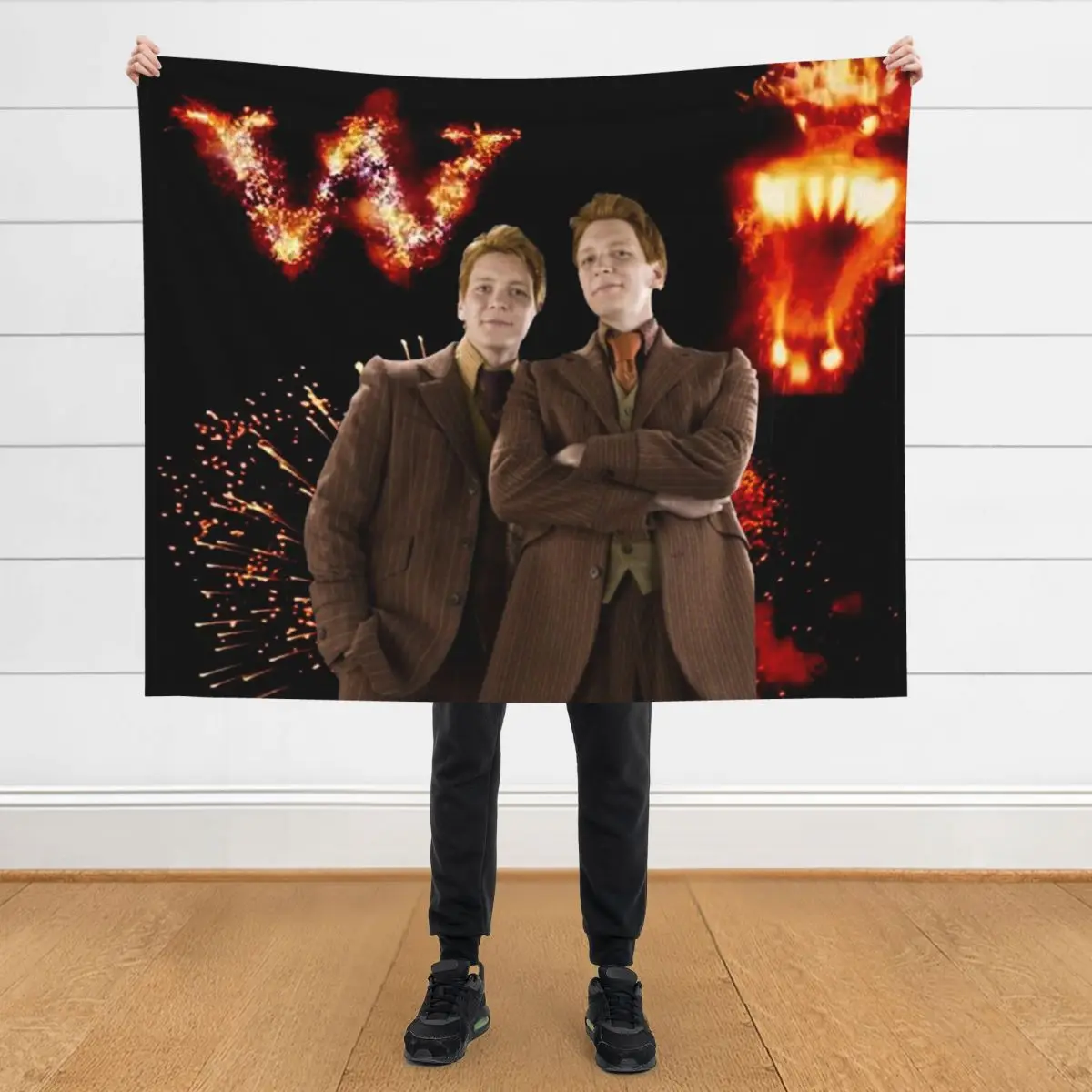 

Fred and George Weasley Throw Blanket Loose Comforter blankets ands Blankets For Sofas Blankets