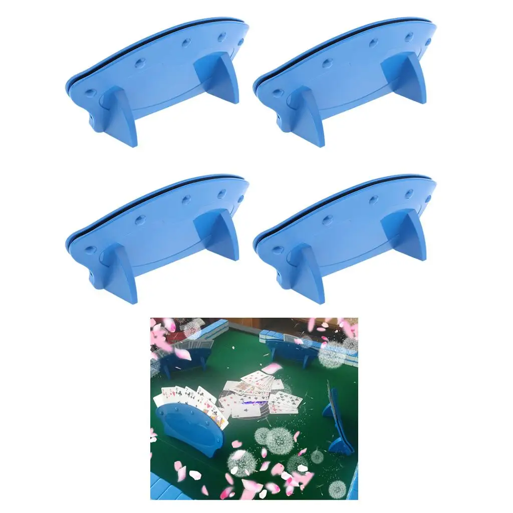 

Plastic Playing Card Holder Fan Shape Support Device for Seniors Children Adults Disabled 15 Card Capacity Table Game Accessory