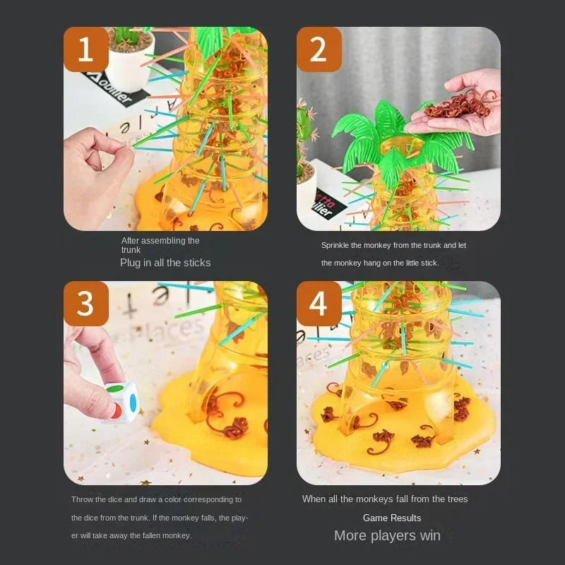 

Halloween Monkey Climbing Tree Game Toy Party Game Funny Toys For Kids Interesting Intelligence Toys Climbing Desktop Game