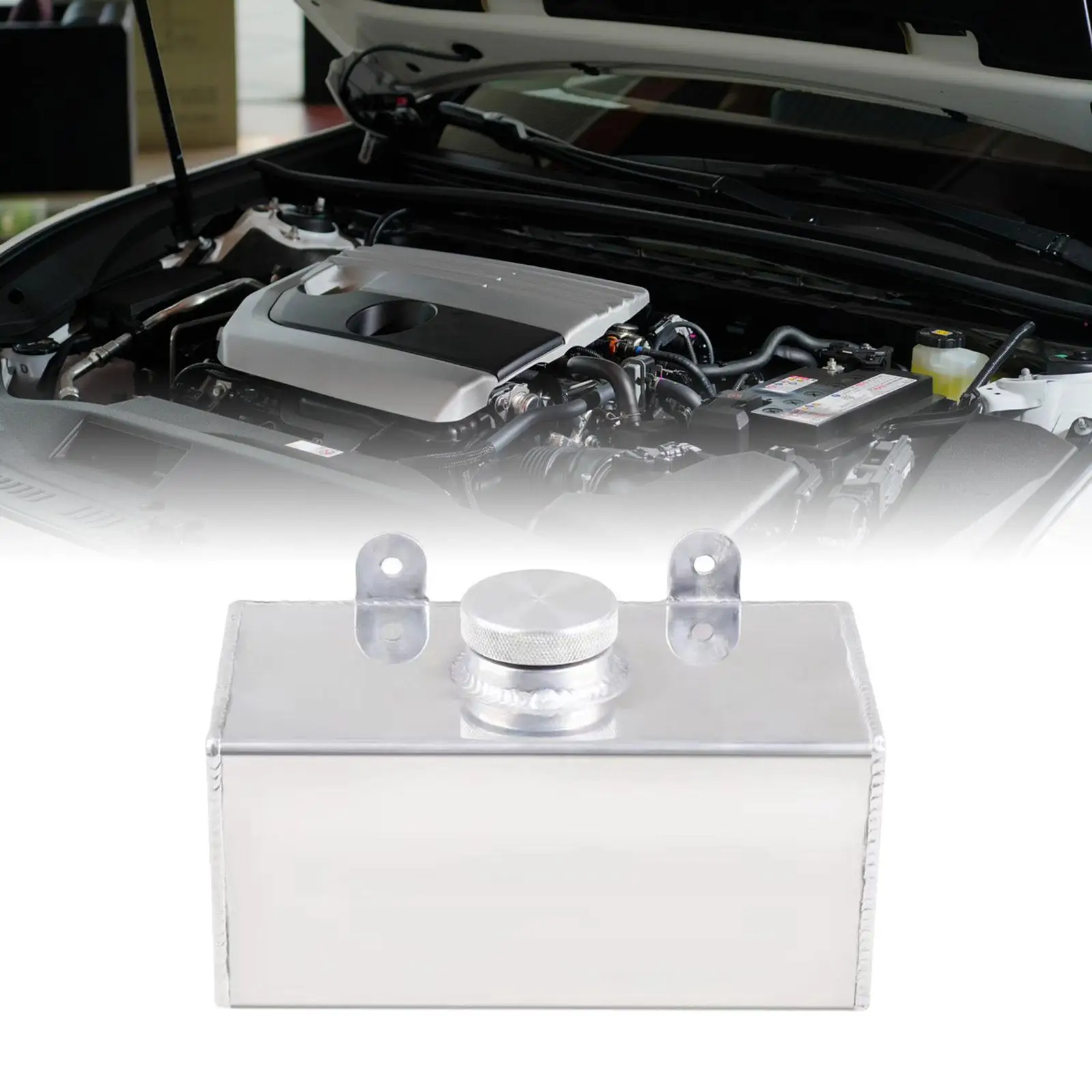 

Universal Alloy Windscreen Washer Bottle Aluminium 2L Intercooler Spray Water Tank for Automotive Use