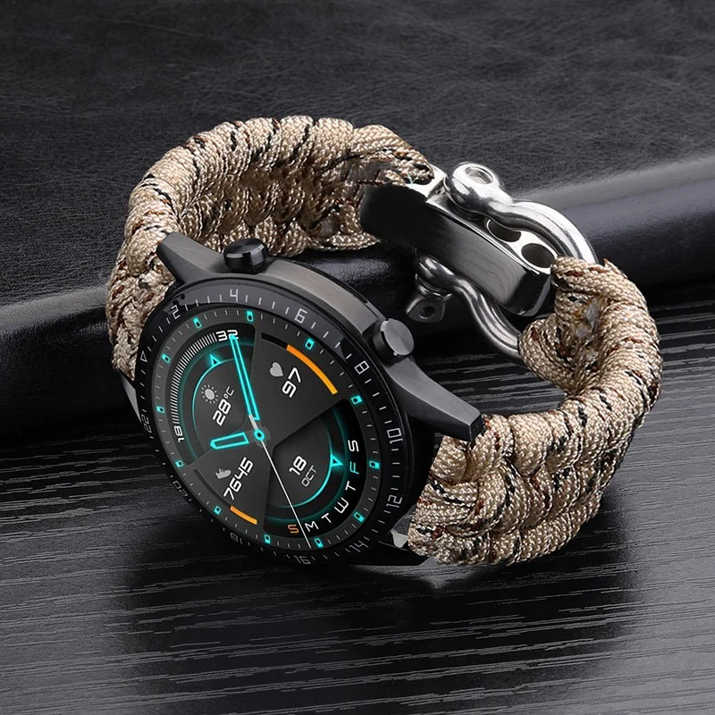 20mm 22mm 24mm Weben Nylon Sport Uhrenarmband für Männer Frauen Universal Uhrenarmband Armband Zubehör mit Werkzeug – Detail 10