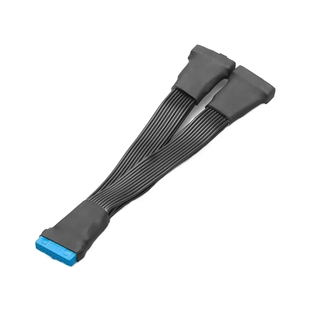 Two Cable for Motherboard 19 Pin/20Pin 1 to 2 Adapter Extension Cable Splitter Cable Mainboard Cable Internal Extension Header