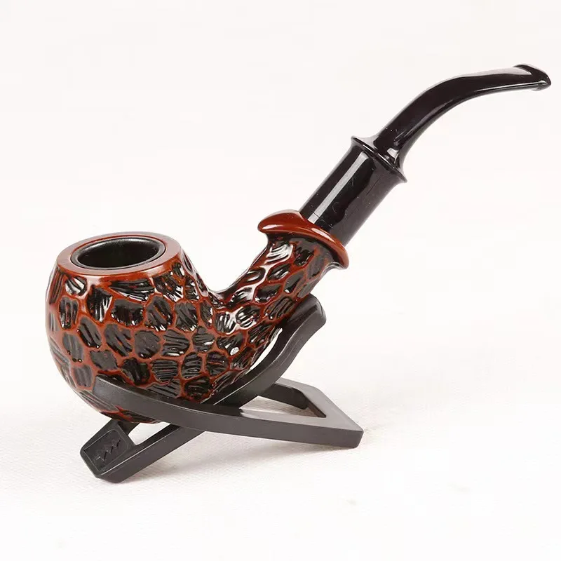 Pipe à fumer rétro à l'ancienne, filtre à tabac portable en résine, embouts de ovale guilé perfecto propres, haute qualité, cadeaux pour fumer