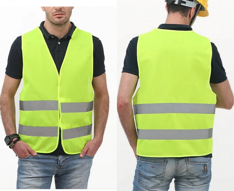 Night Car Reflective Clothing for Safety Traffic Safety Vest High Visibility Waistcoat Outdoor Night Running Cycling Sports Vest