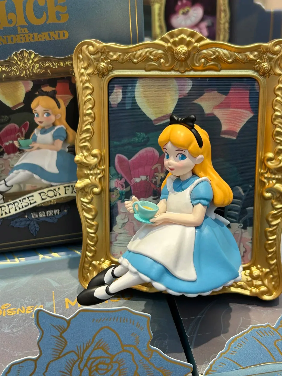 Boîte Surprise originale Alice au pays des merveilles, boîte aveugle, Kawaii, le lapin blanc, chat du Cheshire, modèle de jouet, cadeau