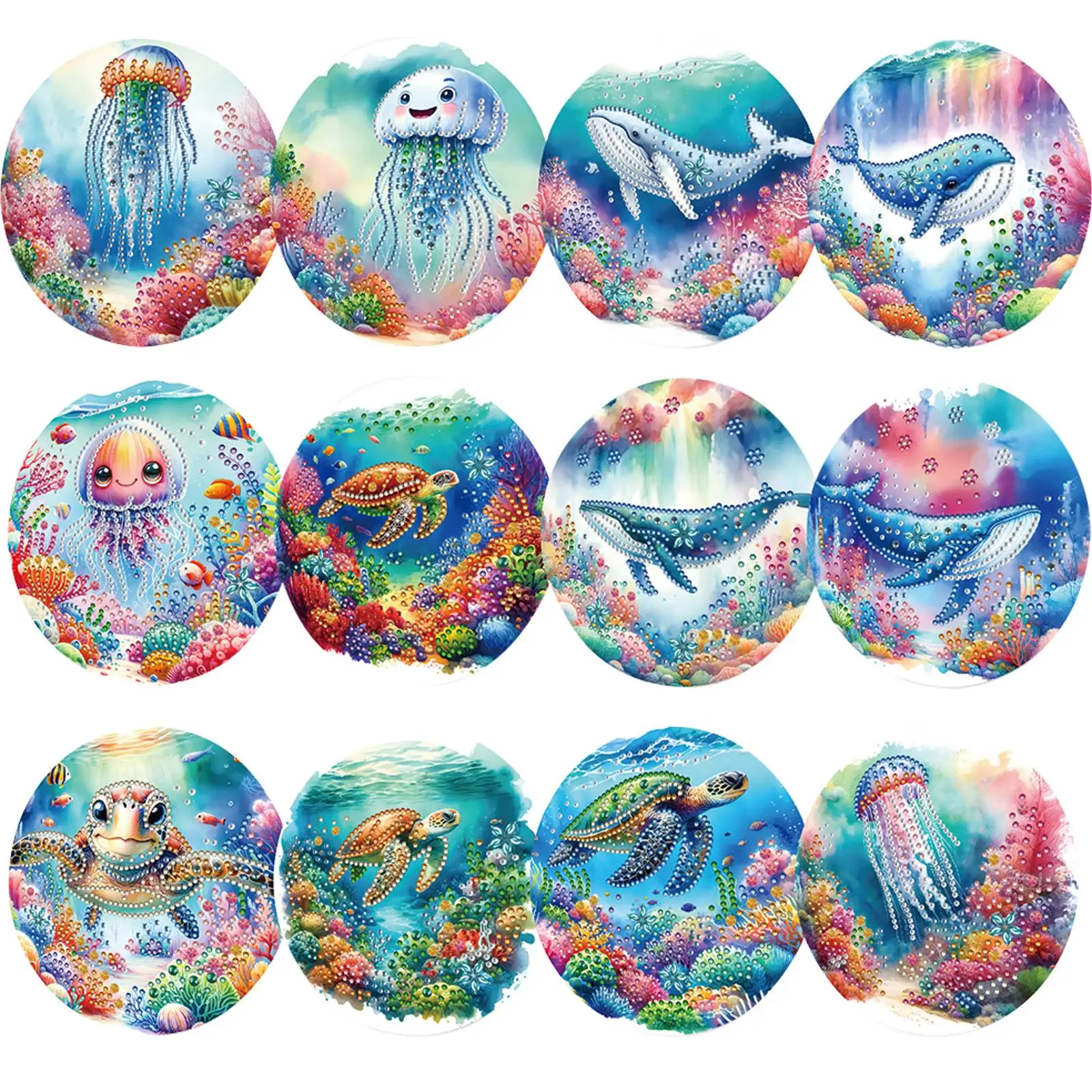 

8/10/12 шт. DIY горный хрусталь Алмазная мозаика открытки Алмазные художественные открытки ручной работы для дней рождения День благодарения и особых случаев