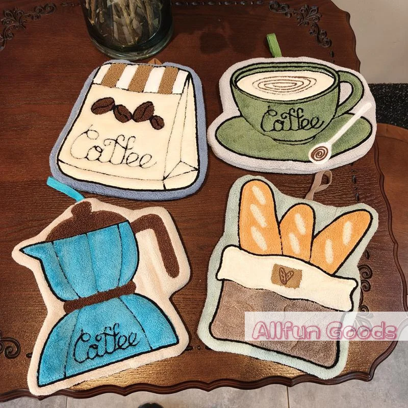 La toalla de café ultraligera se puede colgar. Toallas de secado rápido para cocina y baño, regalos del Día de San Valentín, beneficios para empleados