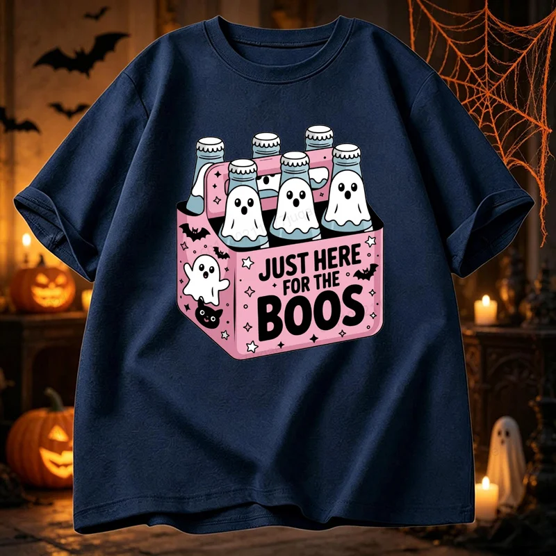 Nur Hier Für Die Boos Shirt Lustiges Halloween Bier T-Shirt Herren T-Shirt Halloween Party T-Shirts Gruselige Party T-Shirts Geschenke – Detail 6