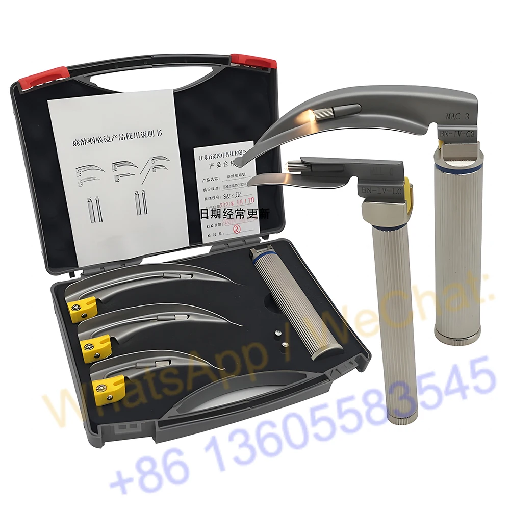 Medical Anesthesia Laryngoscope Stainless Steel Blades Adult Children Neonate Blade Laryngoscope