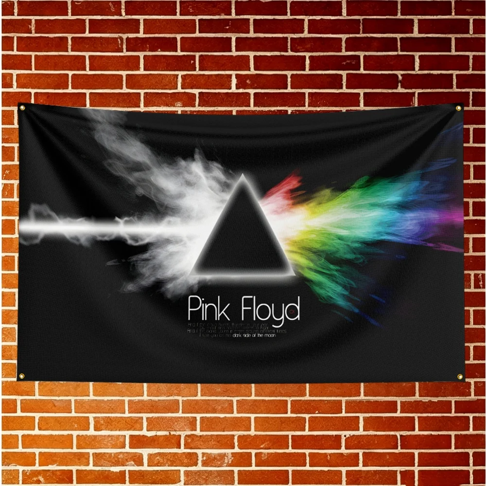 Pink floyd Music Flag Banner For Fan Cave Watch Party Tailgate Gathering Indoor Outdoor Backyard Home Festival Ornament Supply