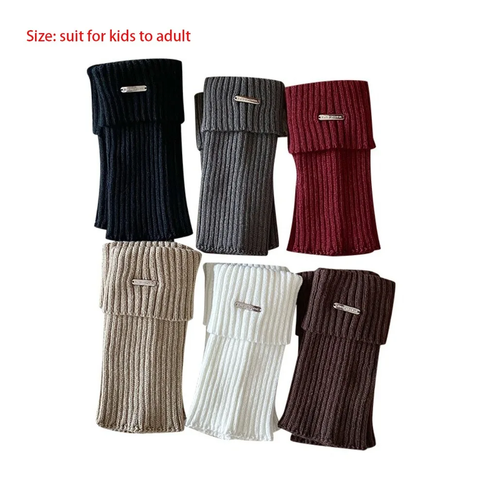 جديد بلون تدفئة الساق سميكة INS منتصف العجل جورب Y2k لوليتا محبوك كومة جورب فتاة