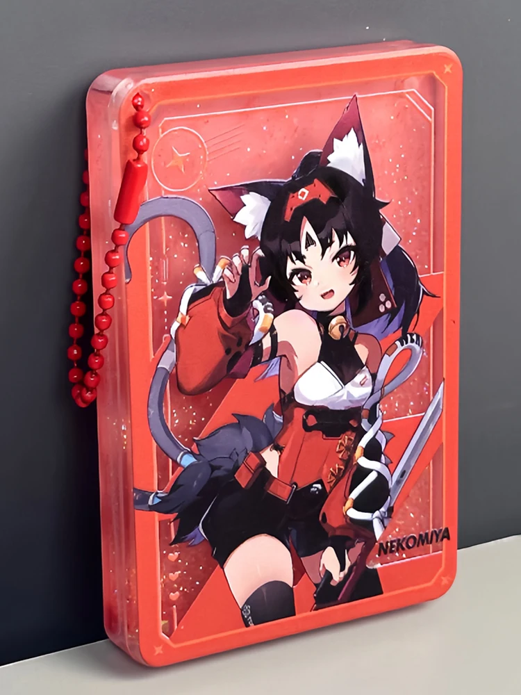 Anime Zenless Zone Zero Nekomiya Mana Cosplay acrílico arena movediza Mahjong colgante llavero mochila decoración navidad regalo de cumpleaños