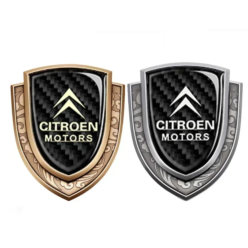 for Citroen Elysee Berlingo Xsara C3 XR C4 Picasso Sega C5 Aircross X7 Carbon Fiber Car Badge Emblem Exterior Accessories