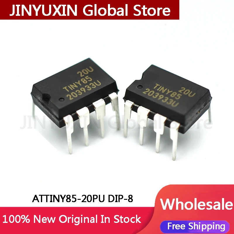 2-10 sztuk ATTINY85-20PU ATTINY85 DIP-8 IC Chip w magazynie hurtowym