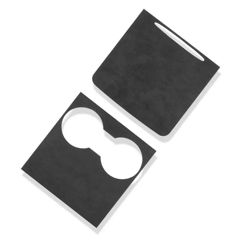 Suede Frabic Trims For Tesla Model 3/Y  2022 2021 Interior Decoration Central Console Patches Wrap Kit Decor Sticker
