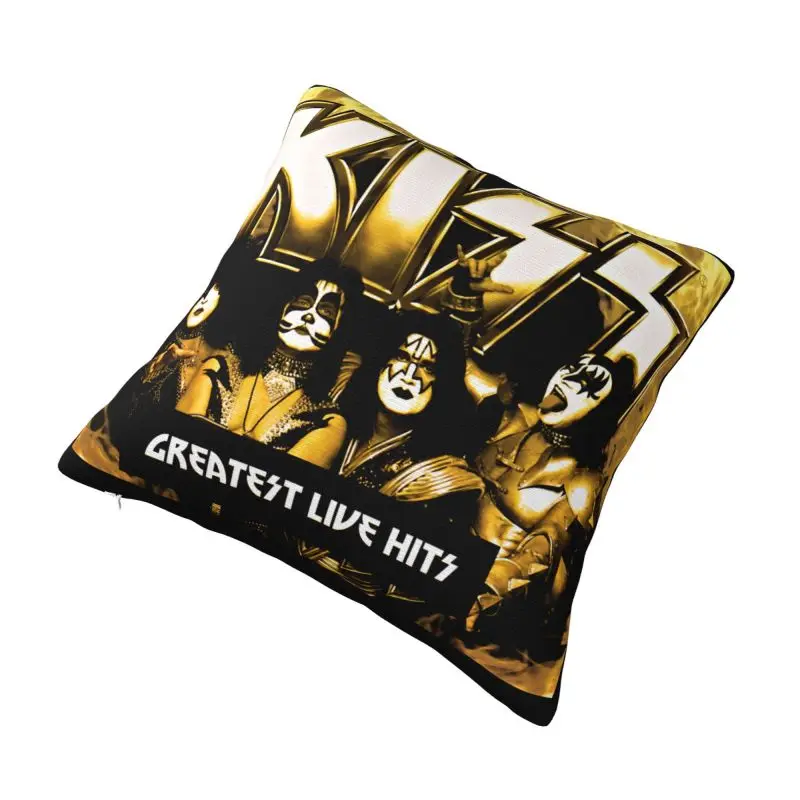 Custom Kiss Rock Roll Pillow Case Gorgeous Metal Heavy Band Nordic Cushion Cover Square Pillowcase