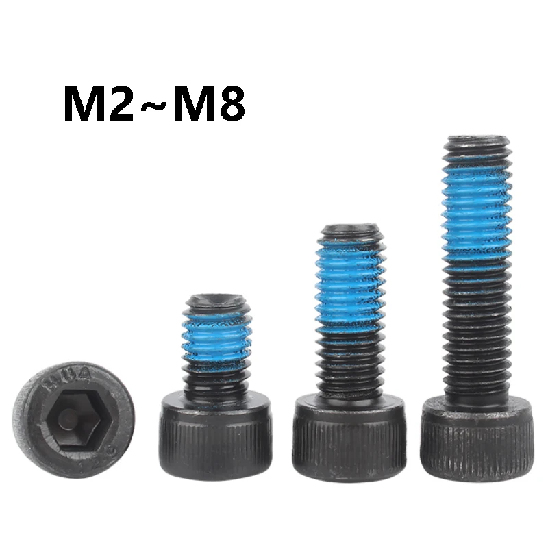 

Винты с шестигранной головкой черного цвета M2 M2.5 M3 M4 M5 M6 M8 Винты с шестигранной головкой из углеродистой стали класса 12,9