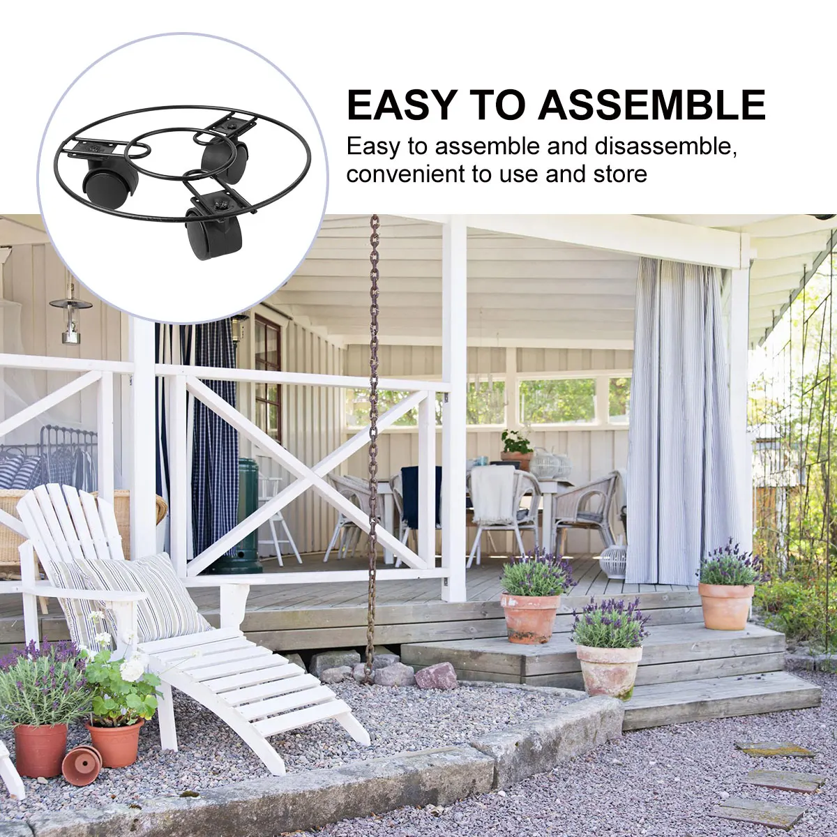 

Iron Flower Pot Tray Plant Stand Mini Plastic Wheel Potted Indoor Trays Movable Dolly Round Balcony Base Rolling Stands Heavy