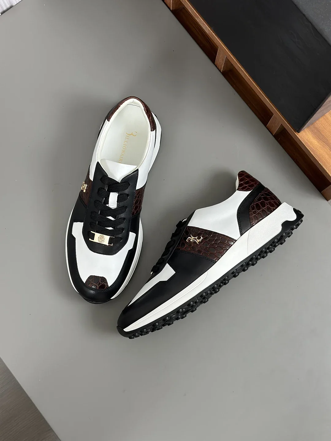 2024 New BILLIONAIRE Shoes Calf leather stitching leather Sports comfort high quality outdoors Men‘s European big size 38-44