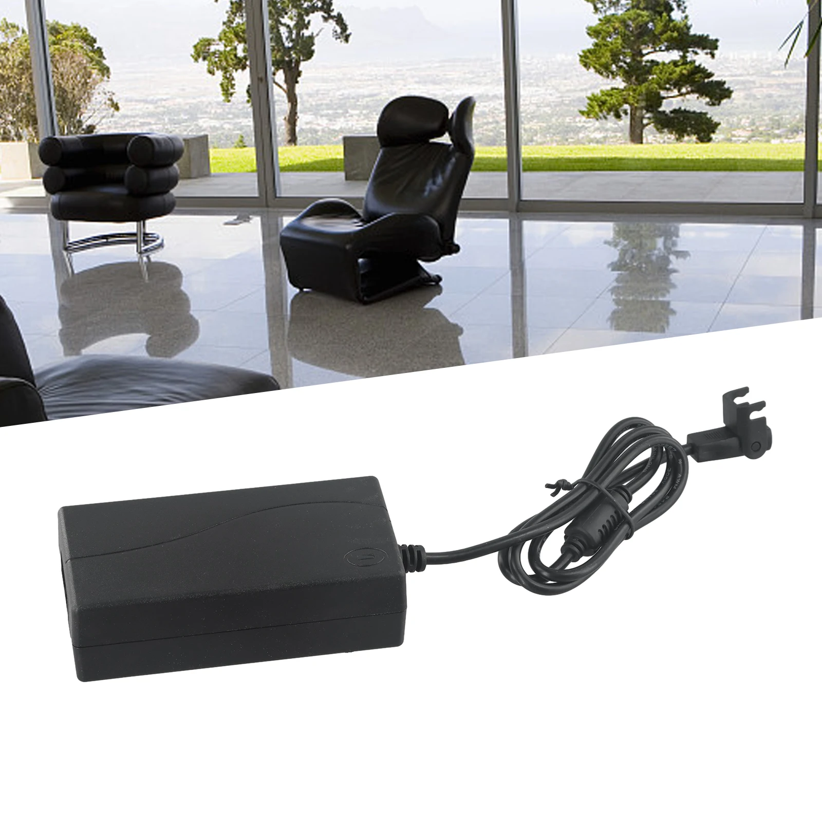 Electric Recliner Sofa Chair Adapter, 29V 2A AC/DC Power Supply, Suitable Replacement Transformer, Black PVC Material
