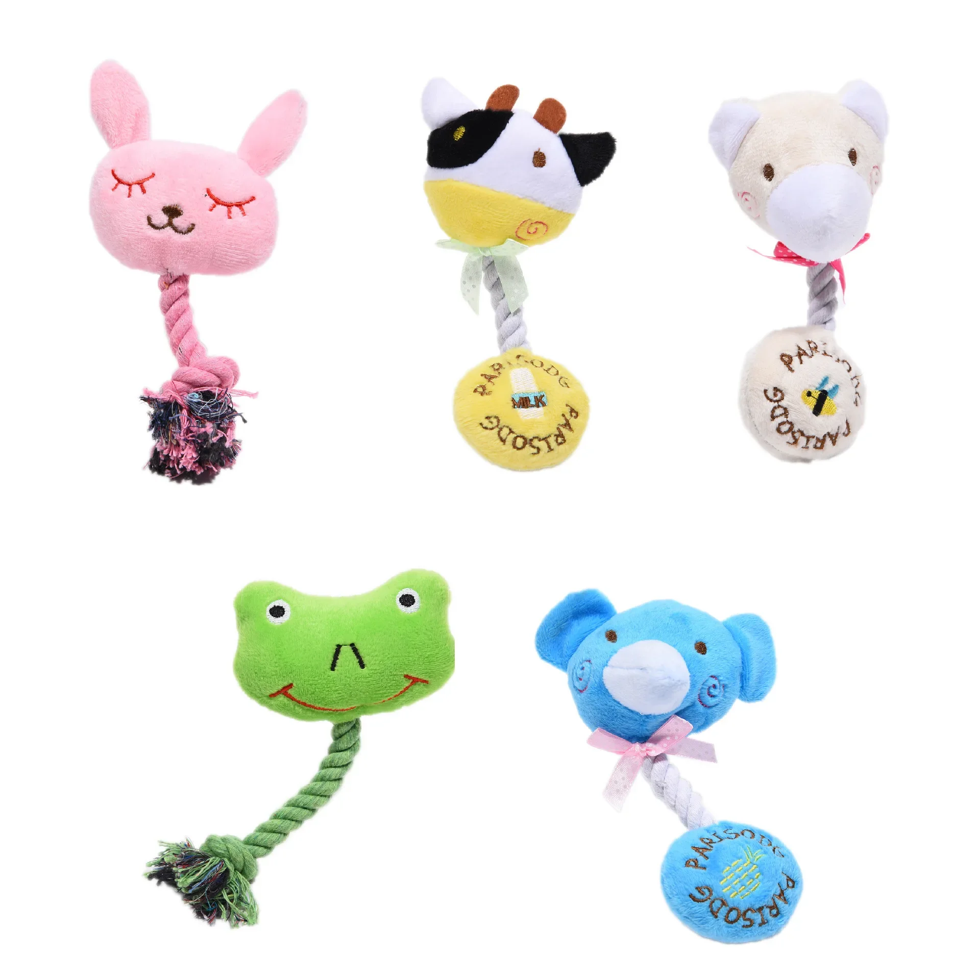 Pet Plush Toys Molar Teeth Bite-resistant Cat Toy Teddy Bichon Puppy Training Interactive Dog Supplies Dog Chew Toys