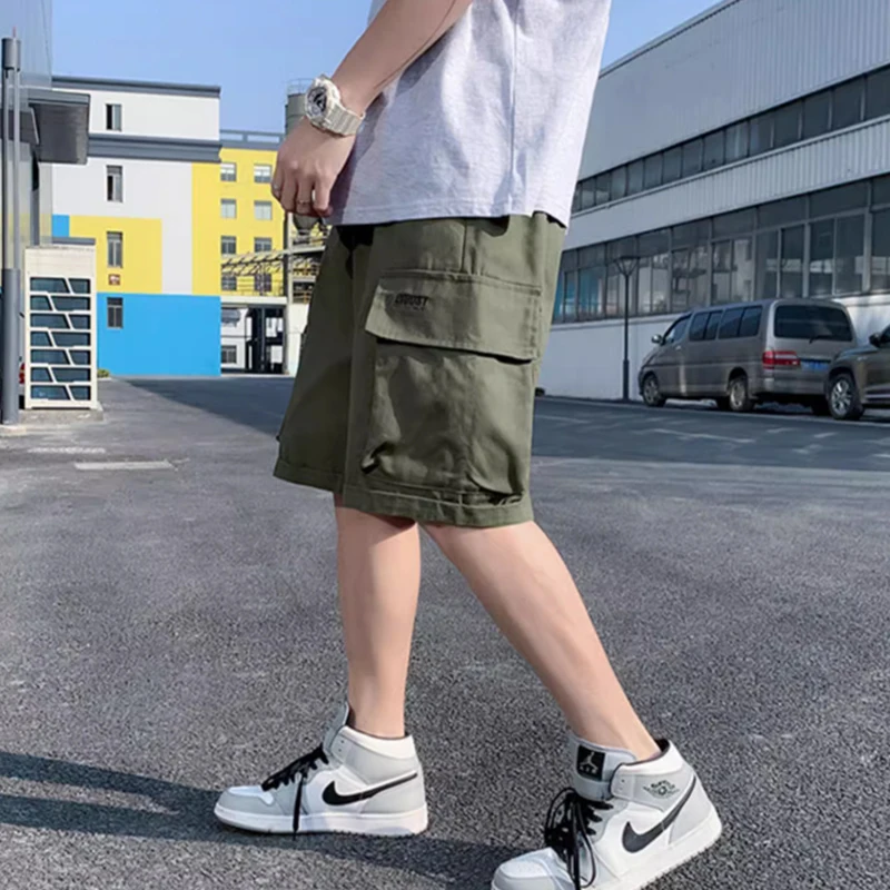 n-style functional multi-pocket cargo shorts men\'s and women\'s summer high street fashion brand loose running sports pants