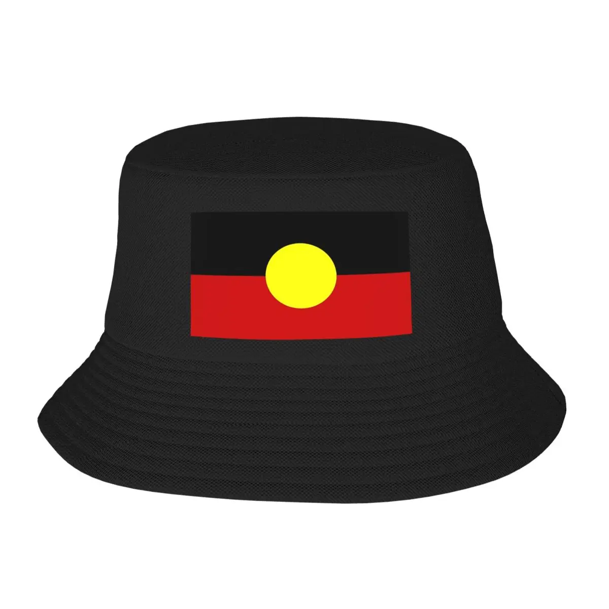 Australian Aboriginal Flag Bucket Hat Panama Hat Children Bob Hats Hip Hop Fisherman Hats Summer Beach Fishing Unisex Caps