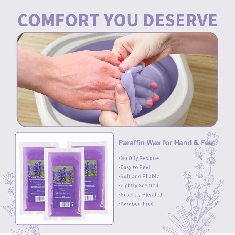 200g/450g Paraffin Wax Bath Hands Mask Moisturizing Hydrating Hand Mask Hand Moisturizing Mask Moisturizing Hand Soft Wax
