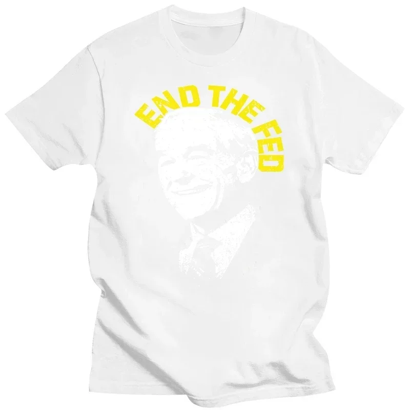 Dr Ron Paul End The Fed Men's T-Shirt Official Being Libertarian harajuku oversized t shirt streetwear vintage graphic t shirts