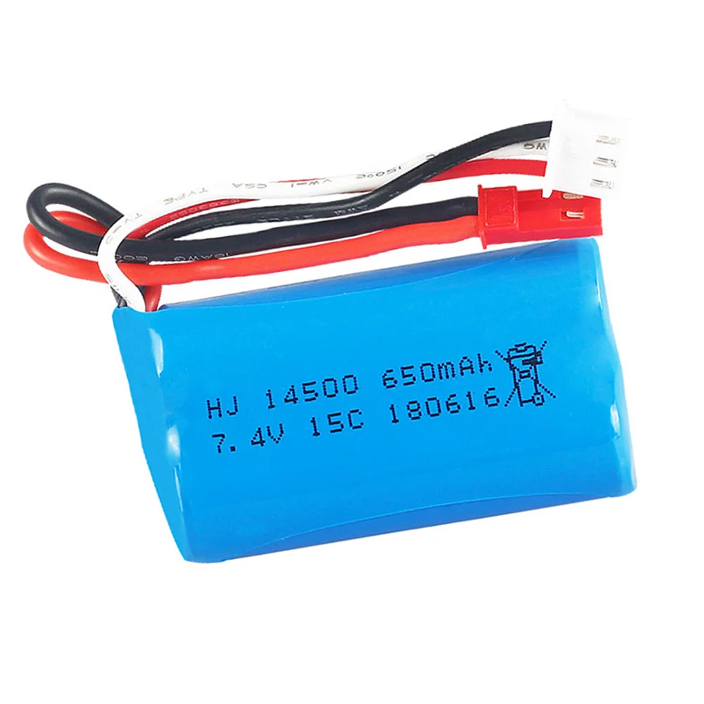 Lipo Battery For Syma F1 BR6802 HJ370 W608-7 YD712 YD921 RC helicopter toy accessories 7.4V 650mAh 14500 15C Battery JST/SM Plug