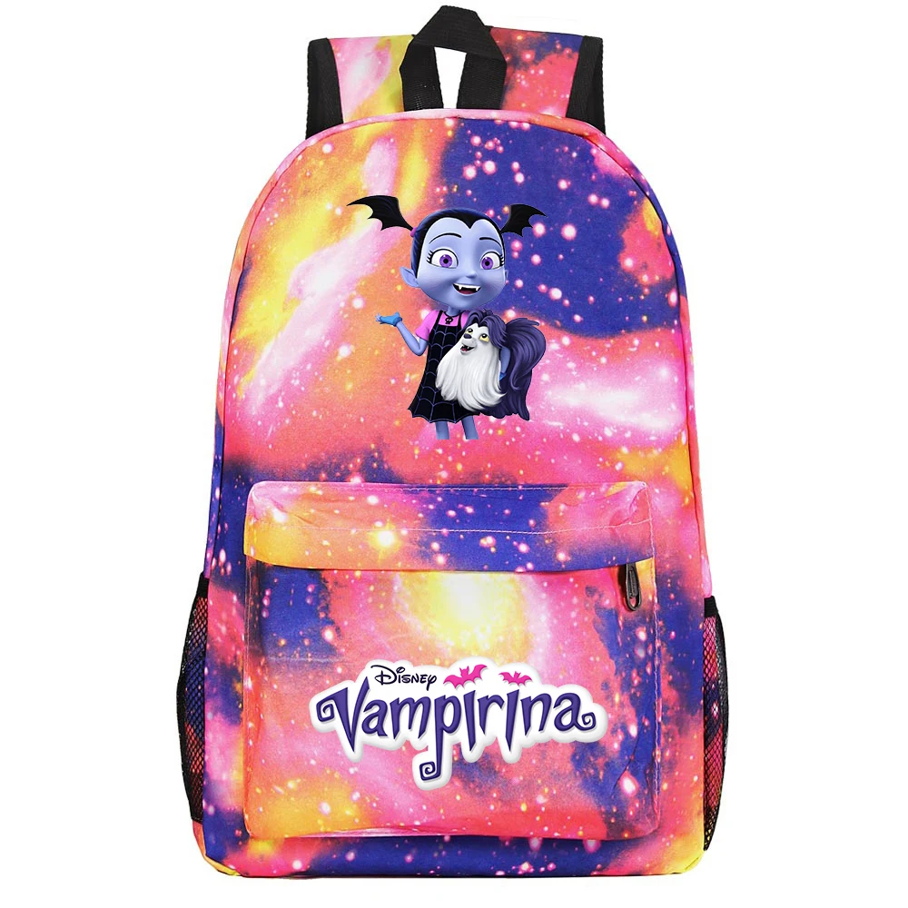 

Disney Vampirina USB Backpack School Bag Laptop Rucksack Women Men Backbag Travel Daypacks Chain Backpack Mochilas