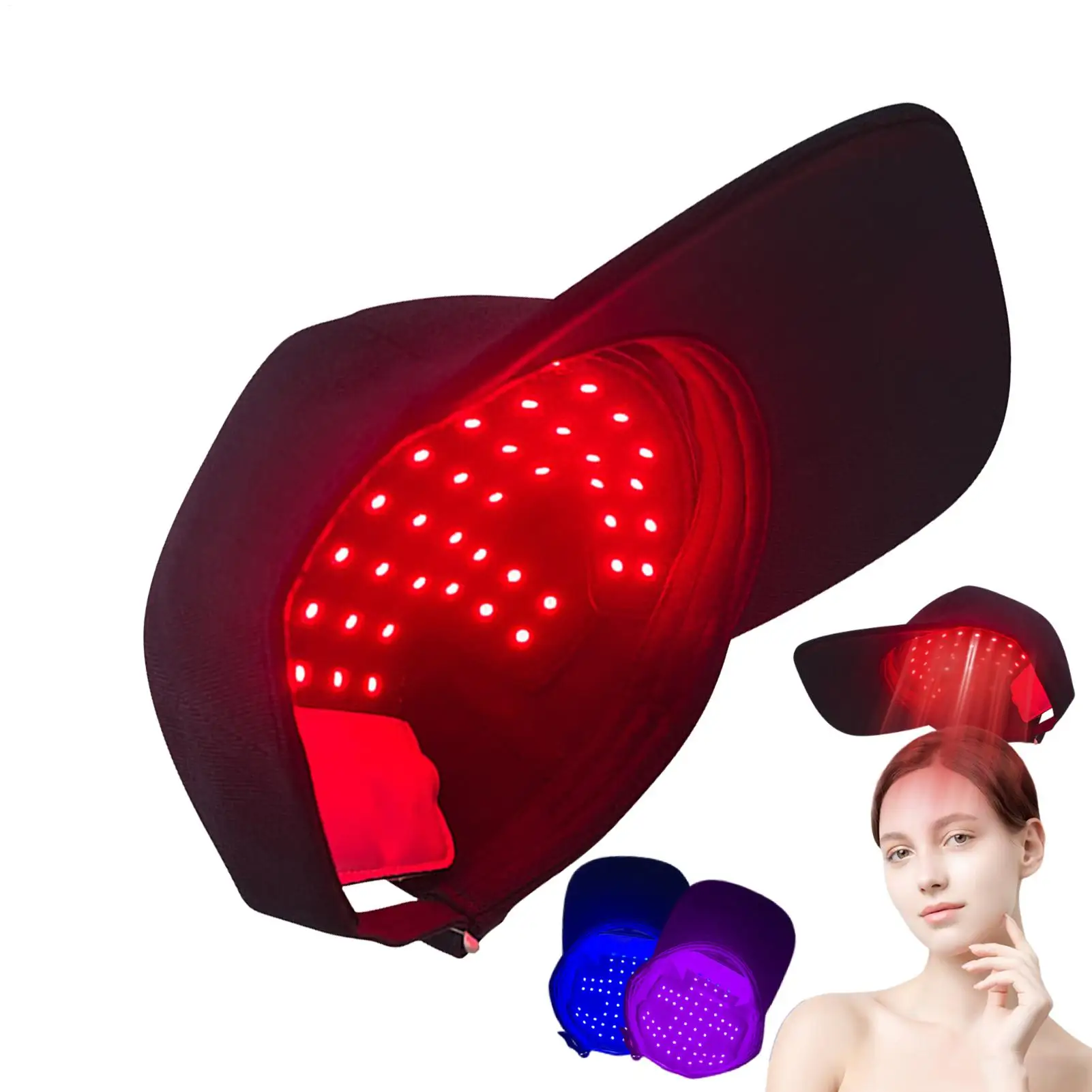 LED Red Light Therapy Cap Hair Growth Helmet Diode LaserHat Light Therapy Cap For Hair Regrowth And HairLossTreatment