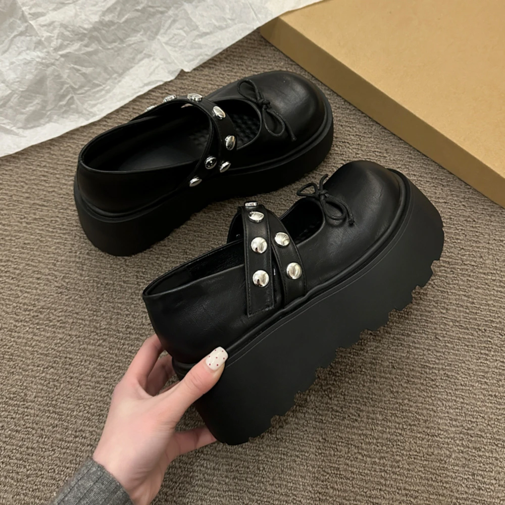 Spring and Autumn Elegant Round-Toe Sexy Butterfly Heeled Mary Jane Shoes Fashionble Best Selling Comfortable Women's Shoes