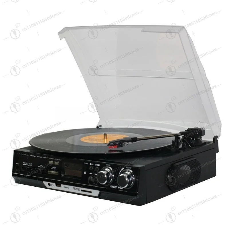 Hot Sale Vintage Style Vinyl Record Player CD Player Record Style Stereo Speakers Customizable Color Turntable