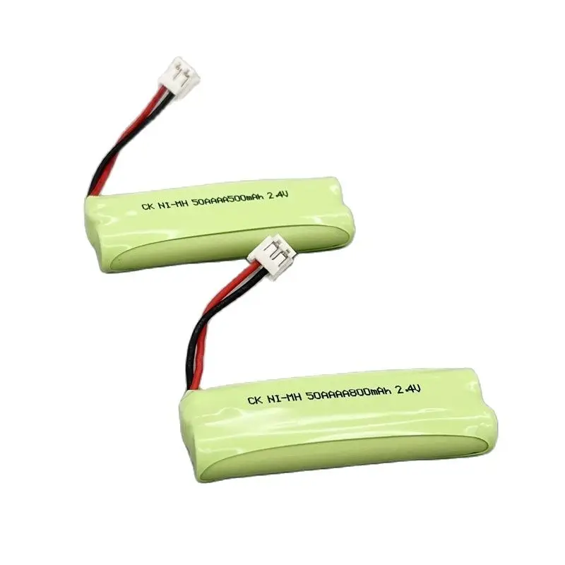 

2pcs/lot Telephone 52AAAA 500mAh2.4V Rechargeable Battery Pack