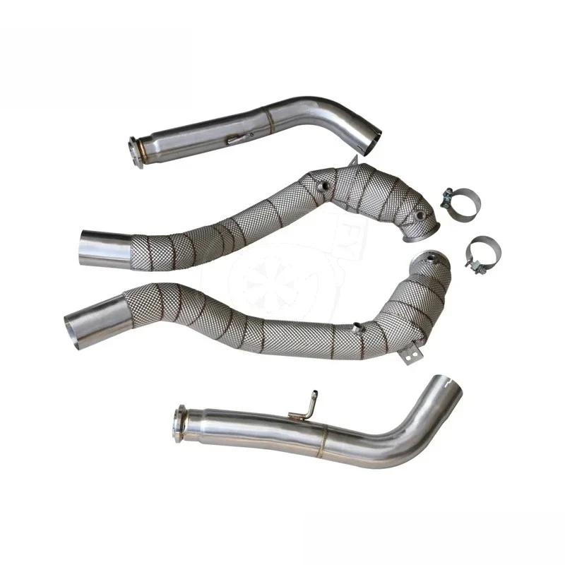 

Exhaust Catted Downpipe For Mercedes Benz AMG G63 G500 G-class W464 2018+ With Heat Shield