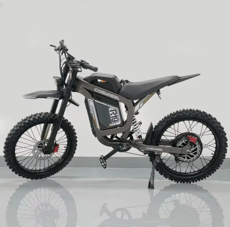 KMS All-Terrain Electric Motorbike With Brushless Motor 1001-2000W 61-80km/h Max Speed R19 Tires & Adjustable Suspension