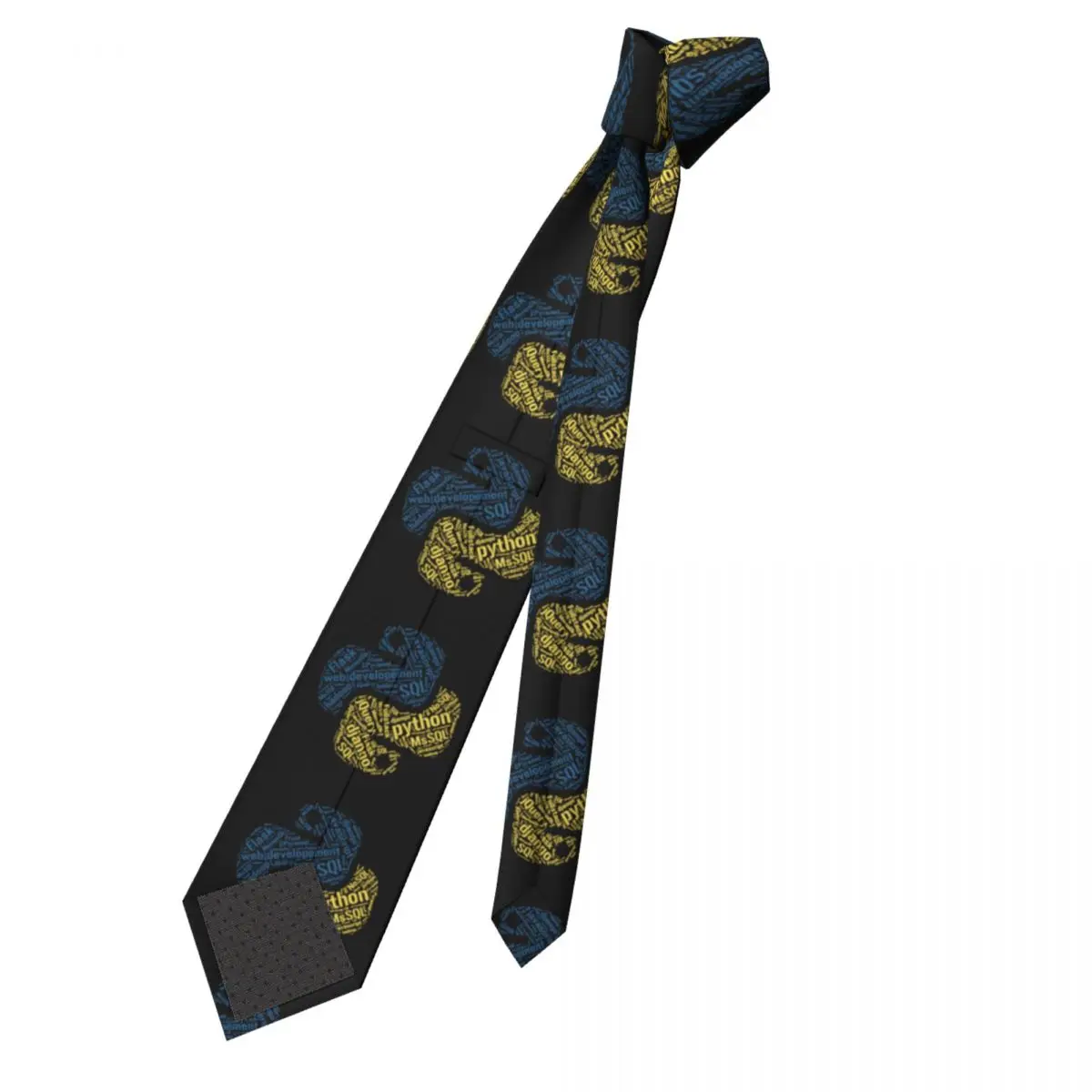 Python Programmer Necktie 8 cm Computer Software Developer Programming Coder Coding Neck Tie for Men Daily Wear Gravatas Gift