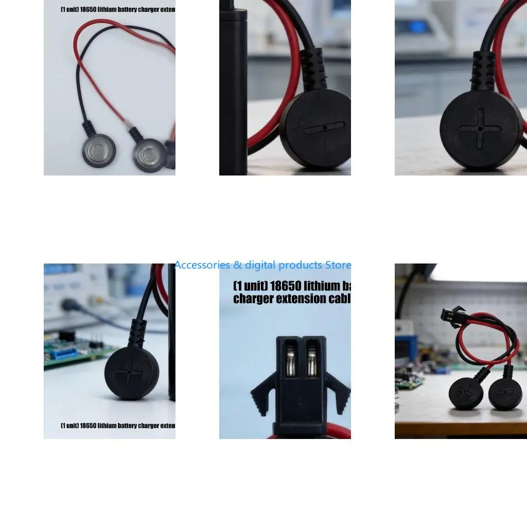 77JD Universal 3.7V Battery Charging Cable with Connector and 150Mm PVC Wire High Conductivity Bronze Wire for Battery
