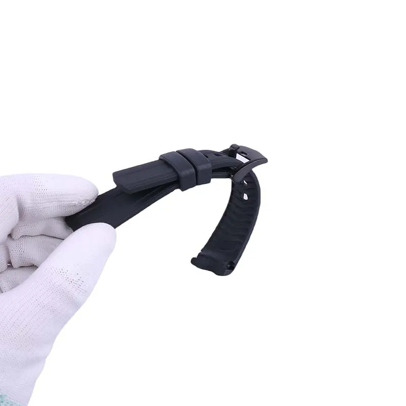 Fluoro rubber watch strap compatible for Omega New seahorse Men Ocean Universe 300 600 AT150 Women Silicone wristband 20mm 22mm