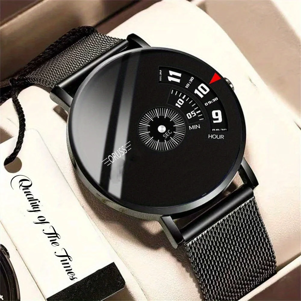 Technology personality trend high-grade men\'s watch cool handsome everything durable mesh belt sports youth student men\'s watch