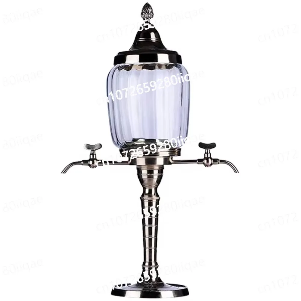 

Promotion Fountain Absinthe Beverage Dispenser Glass Fountain with 4 Spout Drippers