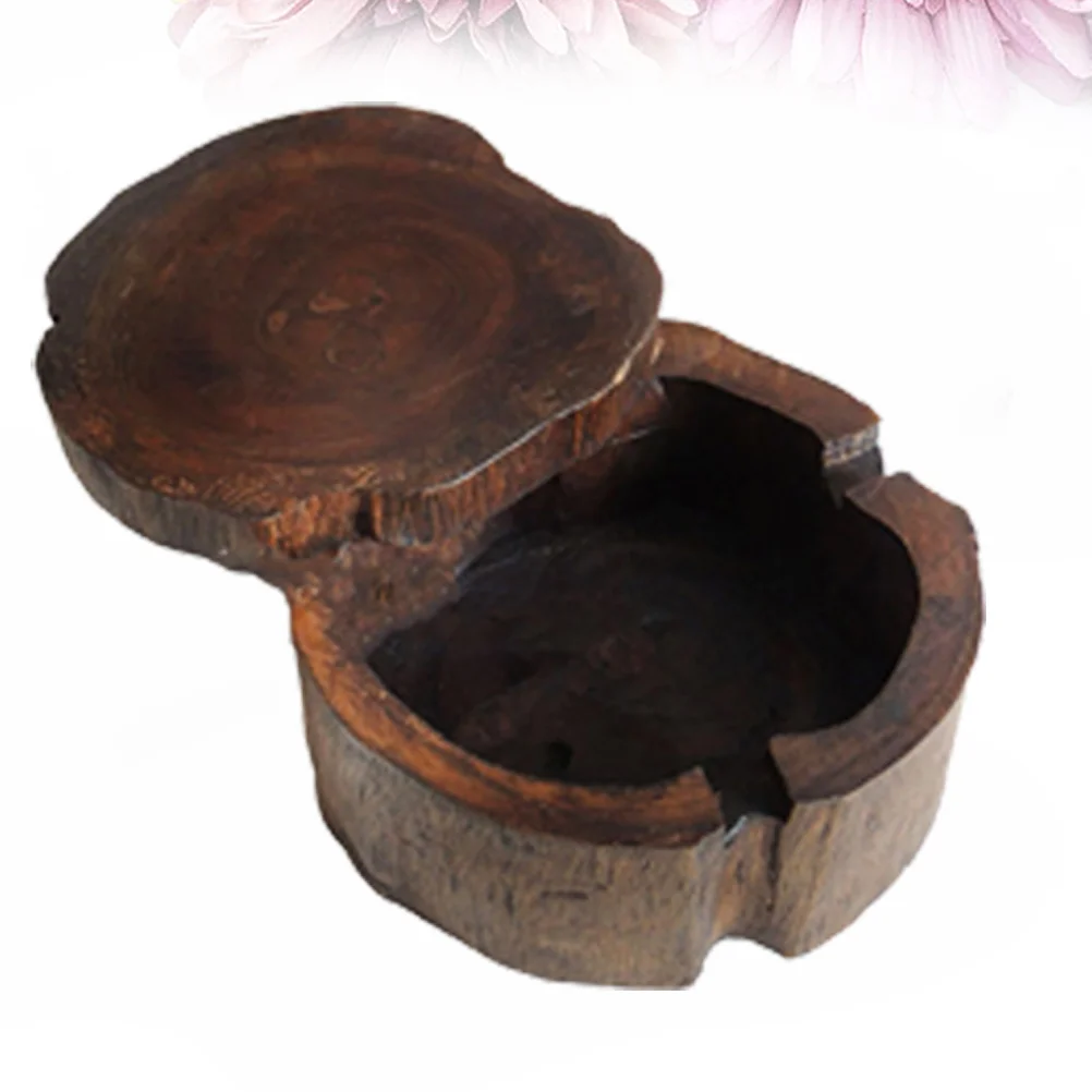 

Solid Wood Ashtray 4 Inch Vintage Creative Cigarette Holder For Home Bar Cafe Hotel Decor Smoking Ornament