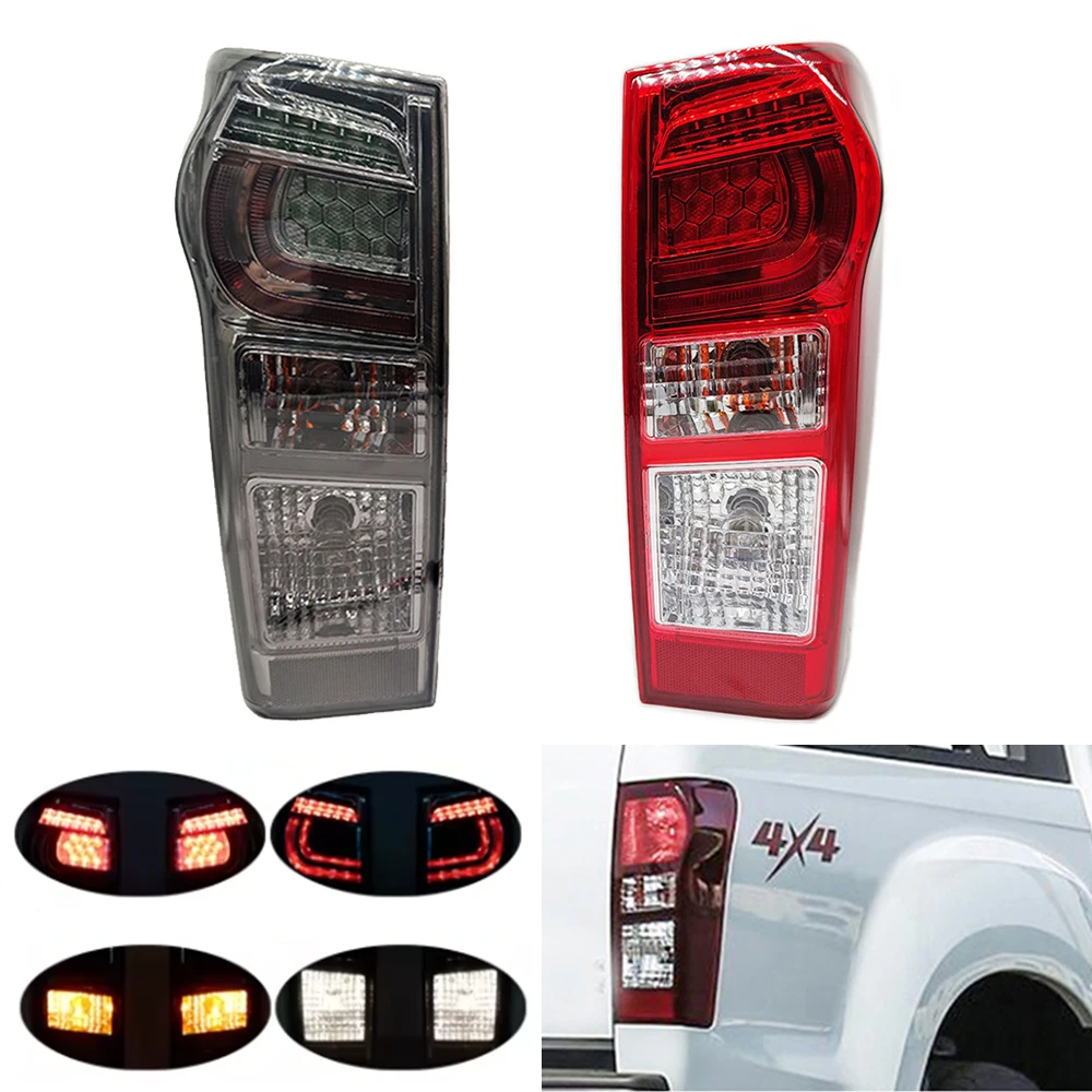 Car Rear LED Tail Light Assembly For Isuzu DMax D-Max 2012-2016 2017 2018 2019 With Wire Harness Bulbs Turn 8961253983 898125393